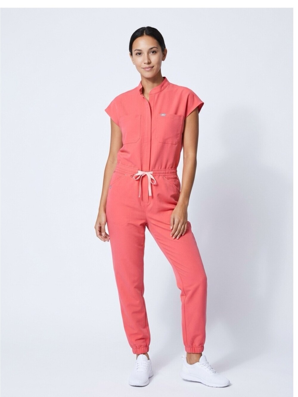 Figs_W Rafaela Cargo-Scrubjumpsuit M(reg.) Pulmonary Pink NWT